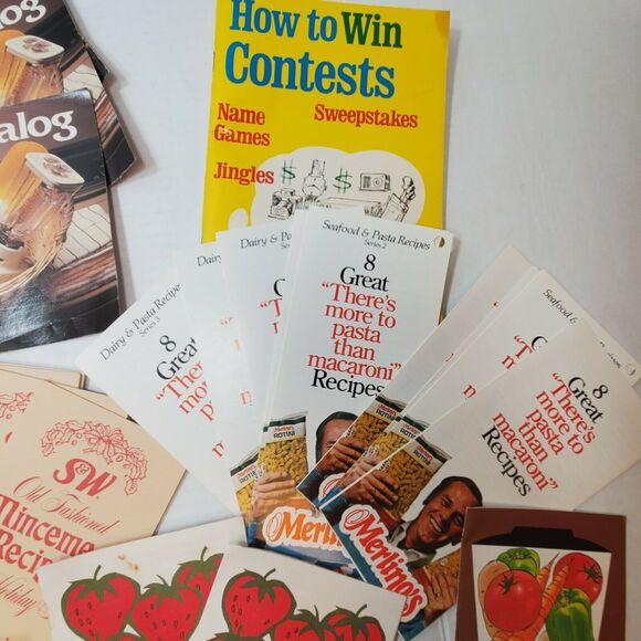 38 Vintage Random Cookbook Recipe Pamphlet Lot Doubles Ephemera - Picture 4 of 5